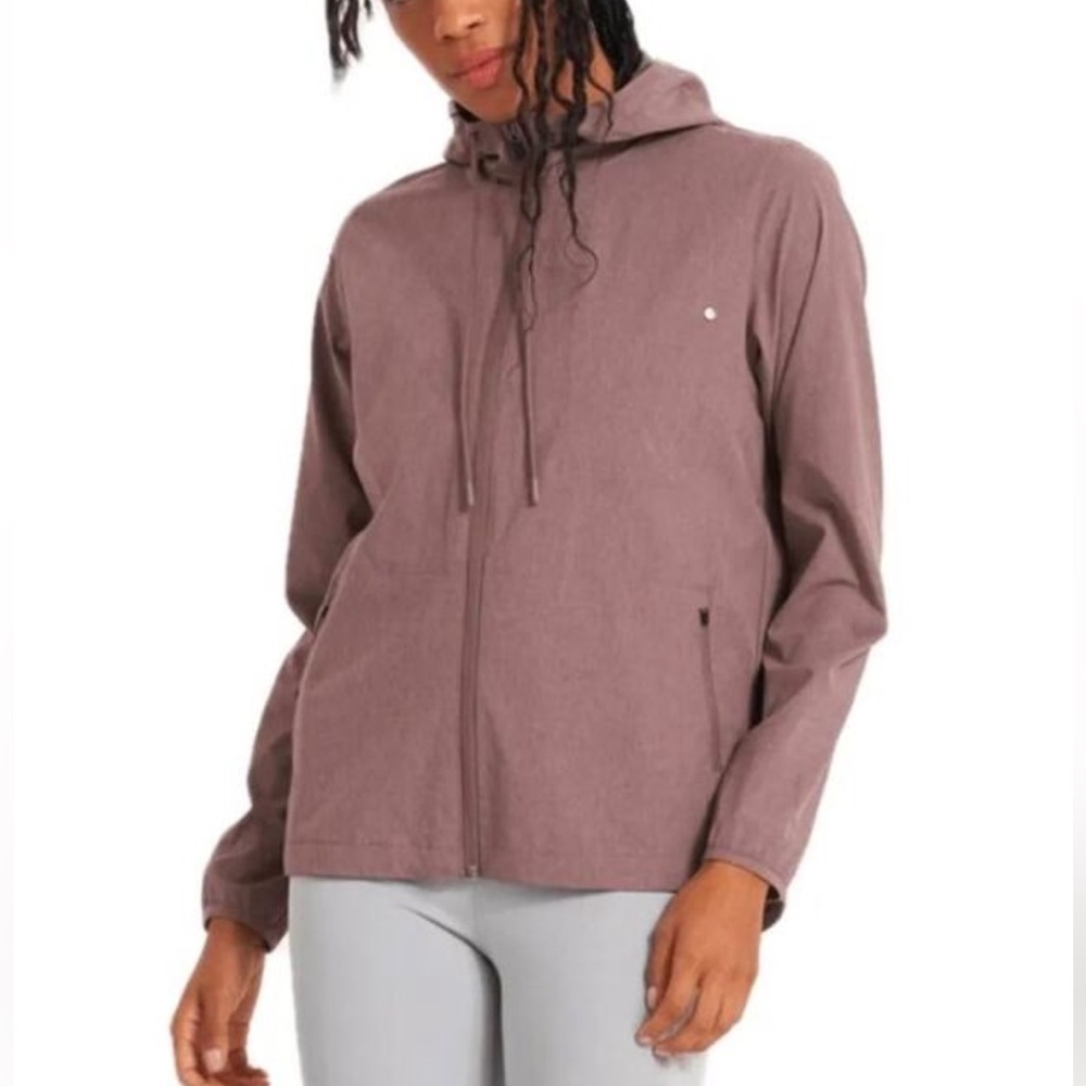 Vuori Mauve Hooded Zip Jacket